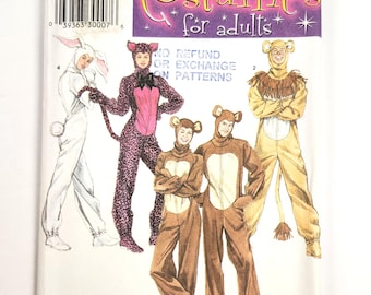 Simplicity 4011 Adult Animal Costumes, Cosplay Halloween Sewing Pattern, Sizes S M L (Uncut)