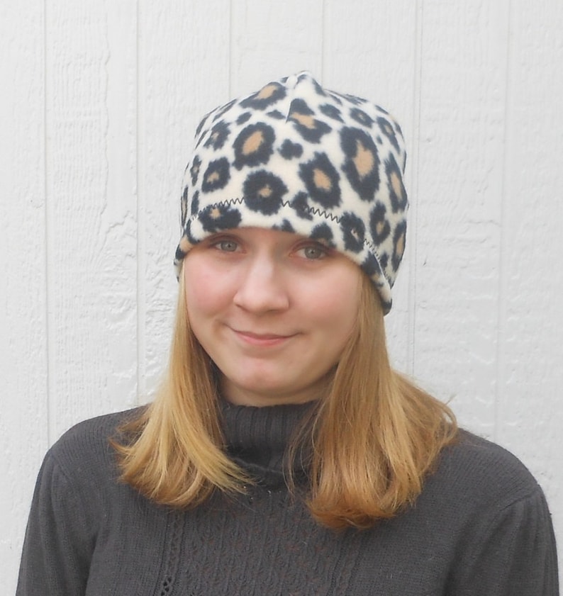 Best Friend Women/'s Hat Wanderlust Gifts For Her Cheetah Fleece Beanie Hat Fleece Hat Cheetah Christmas Gift Outdoor
