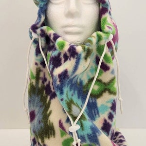 Multi Color Fleece Balaclava Hat, Gift For Her, Gift For Him, Unisex Gift, Winter Hat, Neck Gaiter, Neck Warmer, Unique Gift, Gift For Mom image 1