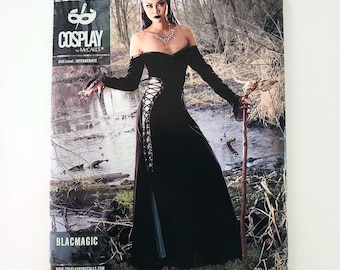 McCall's 2100 Blacmagic Costume Sewing Pattern, Gothic Vampire Witch Dress, Sizes 14-22