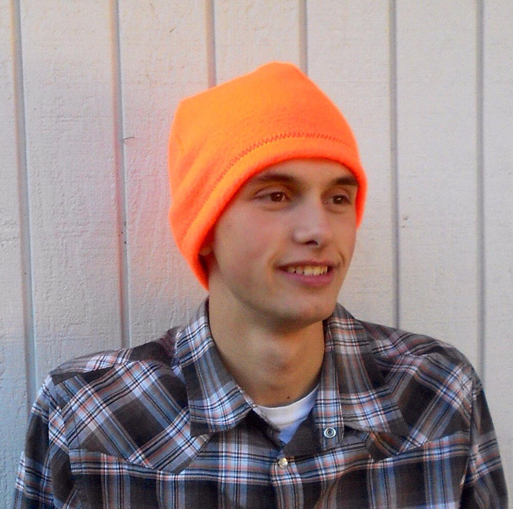 orange nike beanie hat