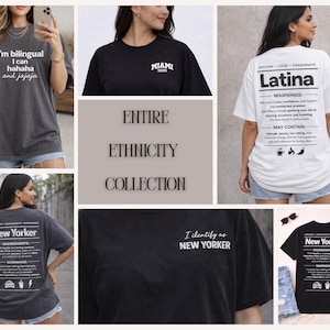 Latina Mode T-Shirt |Latina Warning Shirt |Latina Pride Tee |Bilingual Latina Shirt |Funny Latina Graphic Tee |Oversized Graphic Shirt image 8