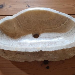 Natural Onyx Sink 60x43x15 cm – Unique Handcrafted Elegance