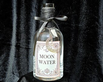 Gourde Moon - Cristal et jute, pot rituel lunaire