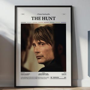 The Hunt Poster, Mads Mikkelsen Poster, Thomas Vinterberg Film The Hunt Print, Jagten Movie Poster, Movie Wall Decor Idea