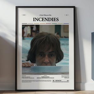Incendies Poster, Denis Villeneuve Film Incendies Print, Lubna Azabal and Mélissa Désormeaux-Poulin Poster, Drama and Love Movie Poster