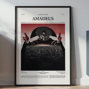 巨大ポスター「アマデウス 」US版 1984年初公開 ロール状態 片面印刷 Amadeus 1984 Original Sealed Poster #아마데우스포스터 on