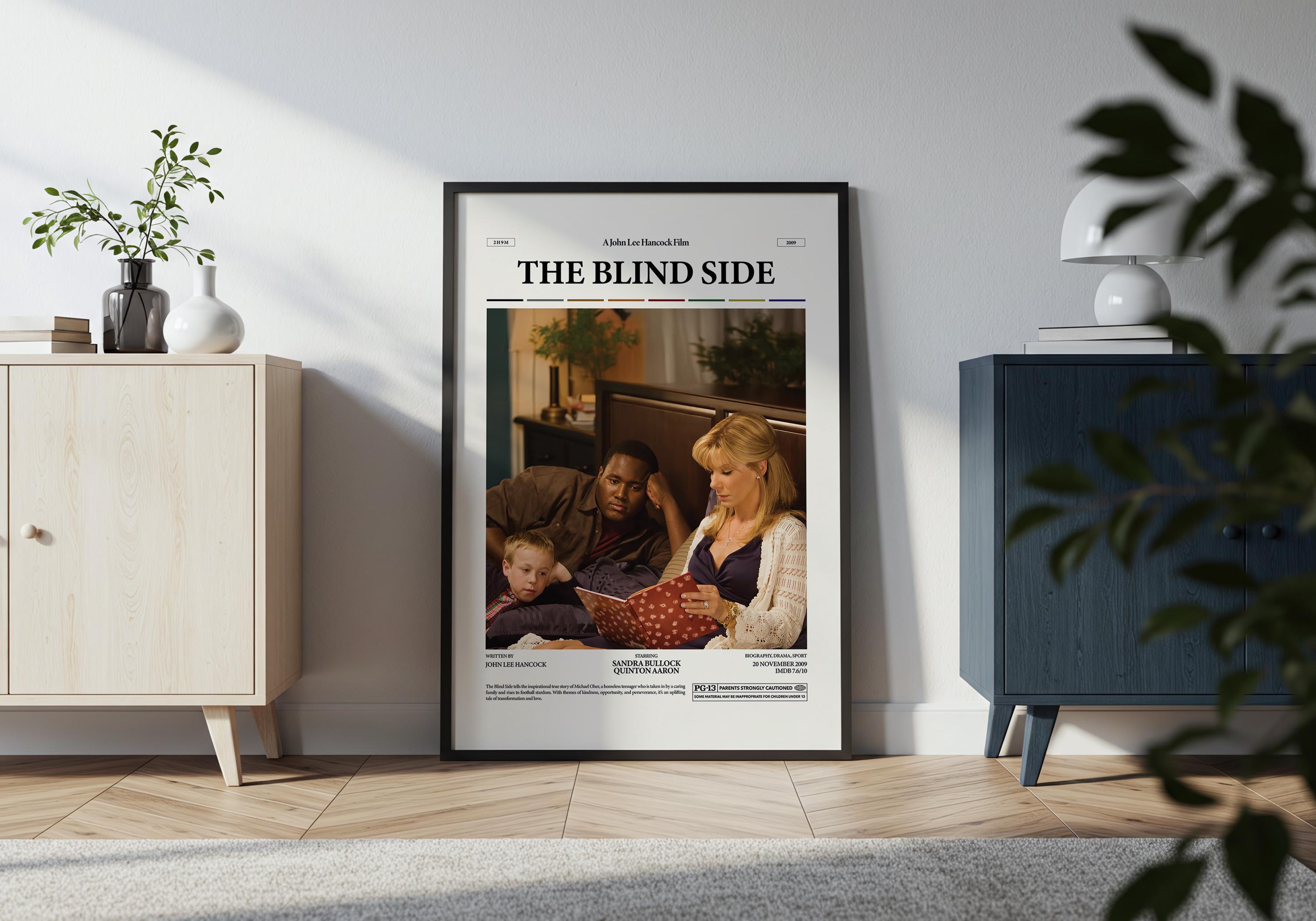 The Blind Side Poster, Sandra Bullock Poster, Quinton Aaron Poster, John  Lee Hancock Film The Blind Side Print, Movie Wall Decor Idea, image size:3000x2100