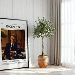 Inception Poster, Leonardo DiCaprio Poster, Christopher Nolan Film Inception Print, Cobb's Totem Poster, Retro Movie Poster