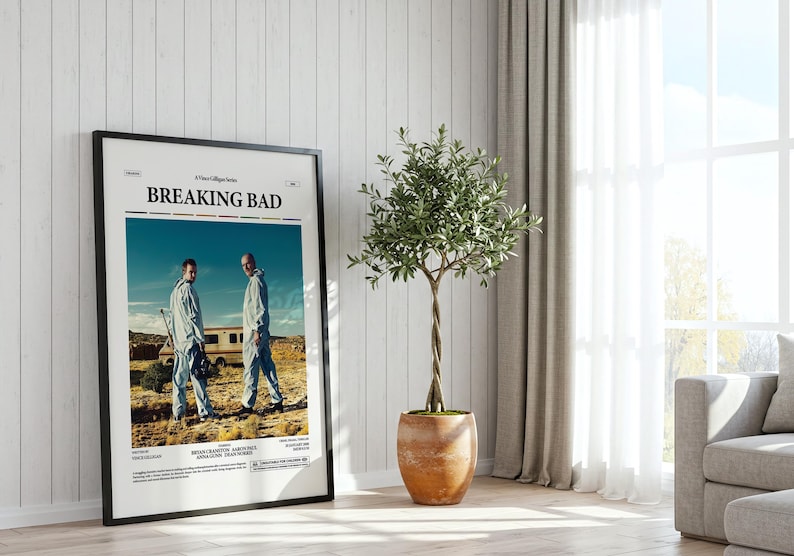 Breaking Bad Poster, Walter White Poster, Bryan Cranston Poster, Aaron Paul Poster, Vince Gilligan TV Series Breaking Bad Print