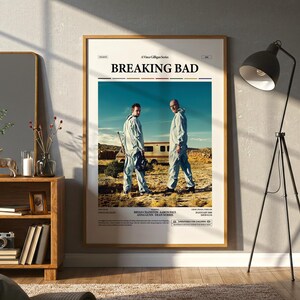 Breaking Bad Poster, Walter White Poster, Bryan Cranston Poster, Aaron Paul Poster, Vince Gilligan TV Series Breaking Bad Print