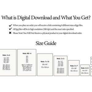 This image shows what size and how many images you will receive if you order a digital product.