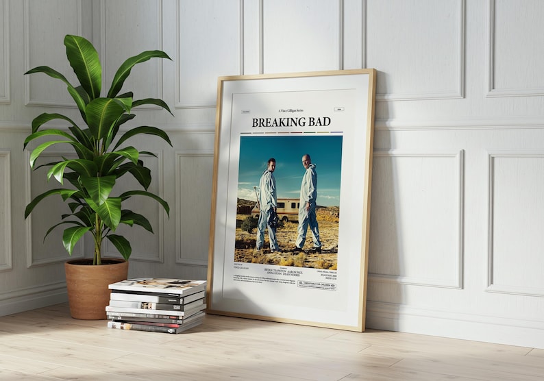 Breaking Bad Poster, Walter White Poster, Bryan Cranston Poster, Aaron Paul Poster, Vince Gilligan TV Series Breaking Bad Print