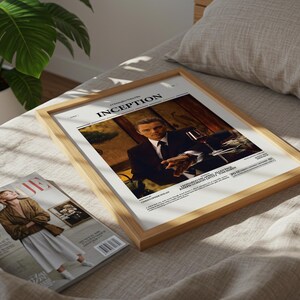 Inception Poster, Leonardo DiCaprio Poster, Christopher Nolan Film Inception Print, Cobb's Totem Poster, Retro Movie Poster