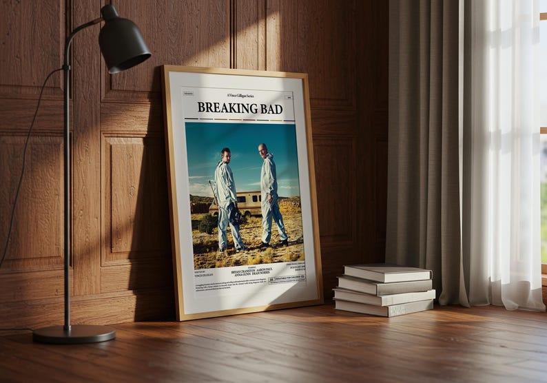 Breaking Bad Poster, Walter White Poster, Bryan Cranston Poster, Aaron Paul Poster, Vince Gilligan TV Series Breaking Bad Print