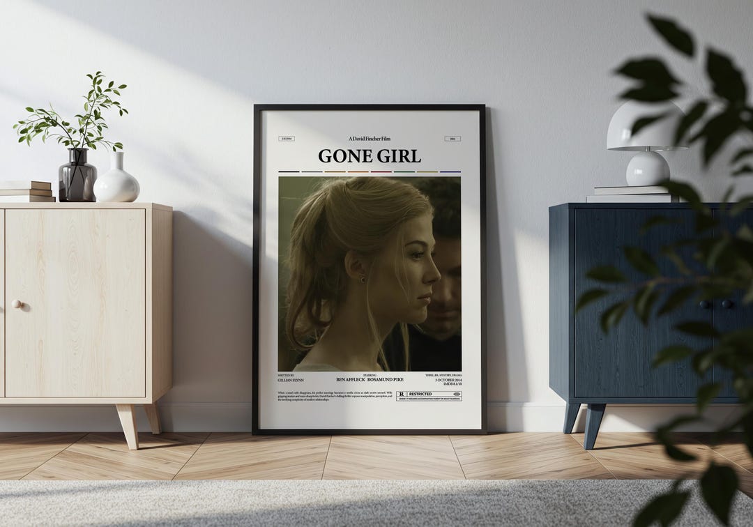 Gone Girl Movie Poster Rosamund Pike Poster David Fincher Film Print 