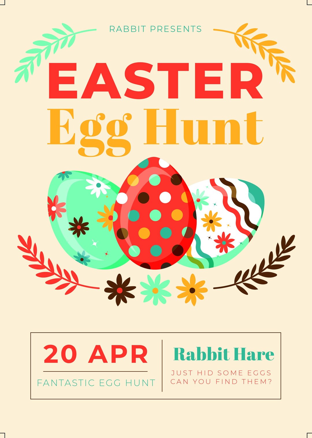 Easter Egg Hunt Printable Set - Etsy