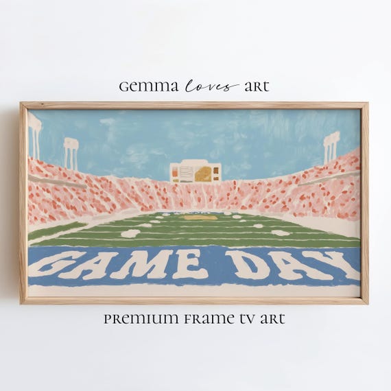 Game Day Frame TV Art, Stadium Autumn Aesthetic, Living Room Team Décor, Sports Digital Print, Samsung Digital JPEG V03