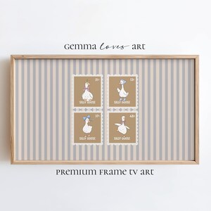 Silly Goose Frame TV-konst: Pastellfärgad barnrumsdekor (digital nedladdning)