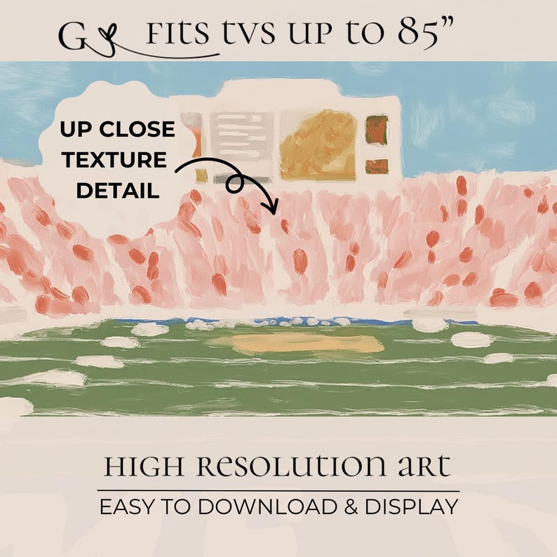 Abstract Landscape Digital Art, Fits TVs Up To 85', Downloadable High Resolution Home Decor