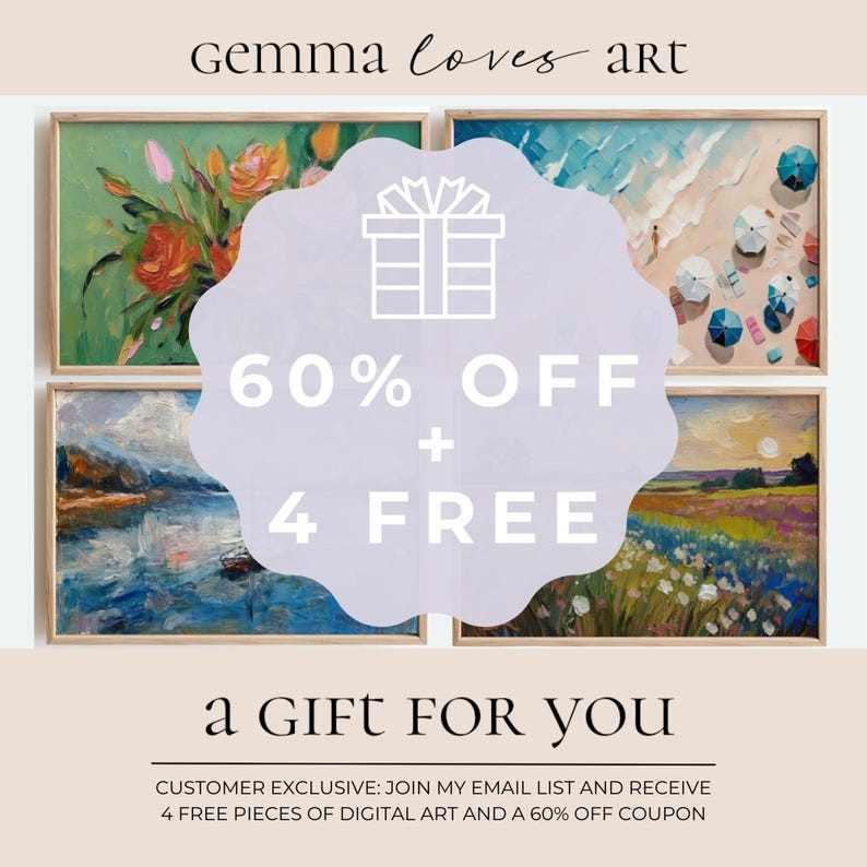 Colorful Art Prints Set, Abstract and Landscape, Gemma Loves Art Exclusive Offer