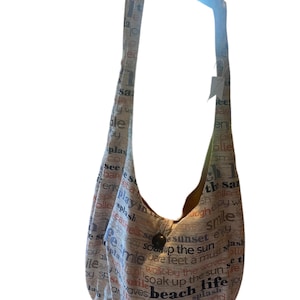 Beach hobo bag