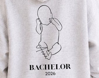 Personalisiertes Hebamme Geschenk Hoodie mit Namen Bachelor Geschenk Abschlussgeschenk Abschluss Studium Hebamme mit Herz