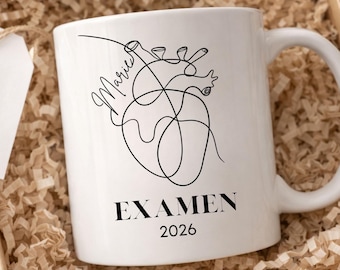 Personalisierte Tasse Abschluss Geschenk Keramiktasse MFA Pflege Abschlussgeschenk Erinnerung Tasse Mit Herz OTA ATA