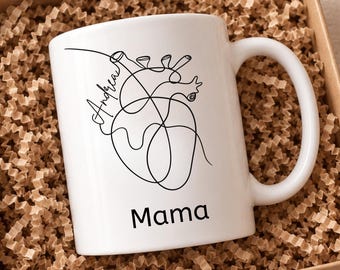 Personalisierte Tasse für Mama Geburtstagsgeschenk Tasse mit Name Beste Mama Weihnachtsgeschenk Mama Geschenk Geburt Kaffeetasse Weihnachten