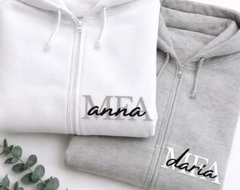Personalisierter Hoodie MFA Arztpraxis Mit Namen Abschluss Geschenk Team Jacke Examen Abschlussgeschenk Ausbildung Medizin Freundin