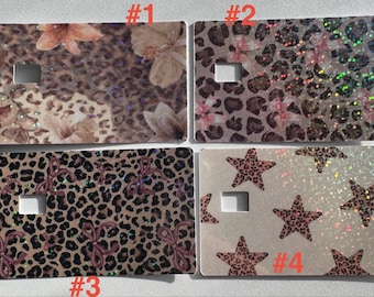 Debit  Sticker Leopard Blush Collection Vinyl Waterproof Sticker for Debit or Credit Cards