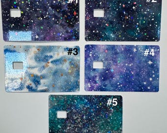 Debit  Sticker  Galaxy Collection Vinyl Waterproof Sticker for Debit or Credit Cards