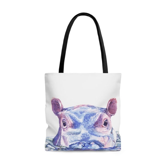 Audrey Hippo Tote Bag by Miss Vee | Society6
