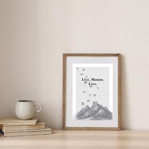 The Thirteen Print - Manon Blackbeak Art - Throne Of Glass inspired digital poster