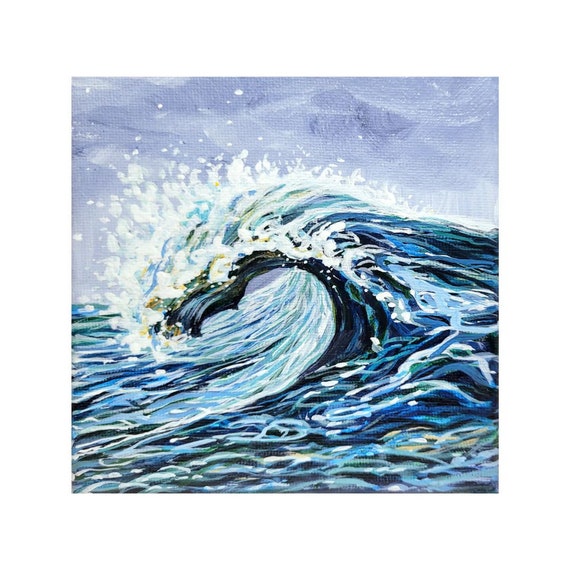 Ocean Wave Original Acrylic Painting - Etsy