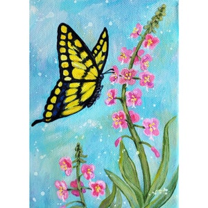 Dipinto originale acrilico farfalla immagine 1
