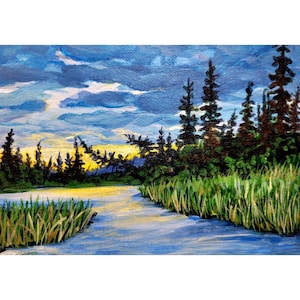 Forest Landscape original painting - 46
