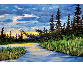 Forest Landscape original painting - 46
