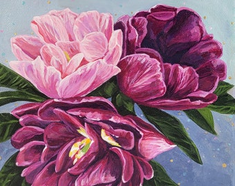 Tulip floral Acrylic Painting Original