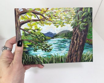 アクリル画　風景　1433 オリジナル風景アクリル画 - 33 - Etsy 日本