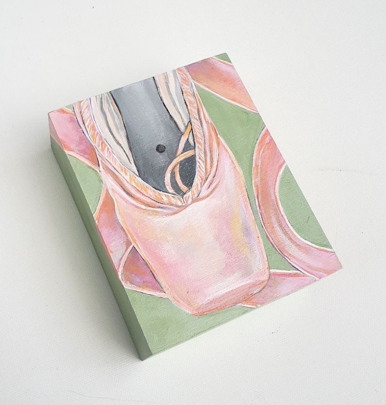Pointe Shoe Ballet Acrylic Painting Etsy Canada