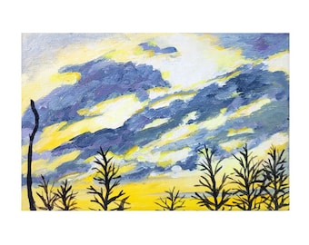 Original Sunrise Acrylic Painting