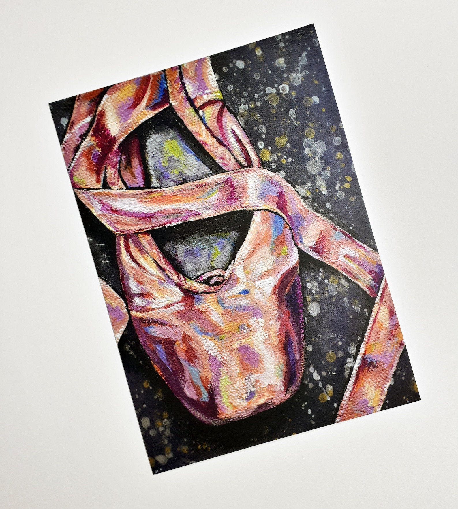 ballet pointe shoe art print