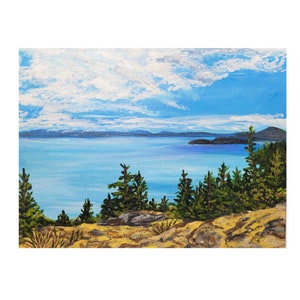 Summer Landscape original acrylic painting study #35