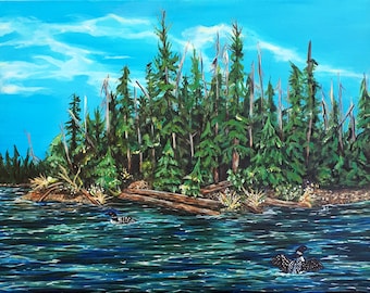 カメレオン　アクリル画　原画 原画 F3 「29988 守られる価値がないと思い込んでた カメレオン