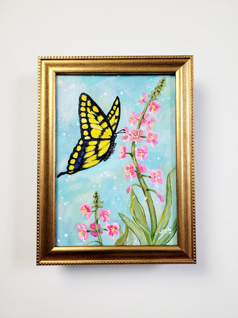 Dipinto originale acrilico farfalla immagine 2
