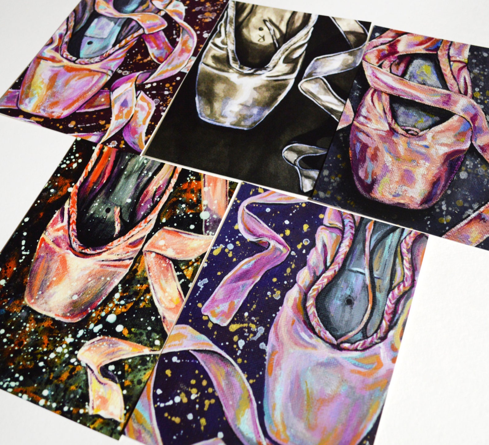 ballet pointe shoe art print