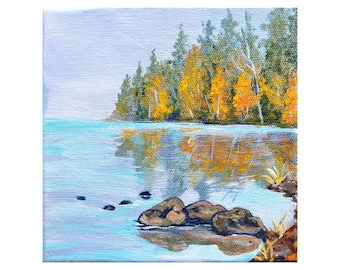 Autumn Landscape Original Acrylic Painting