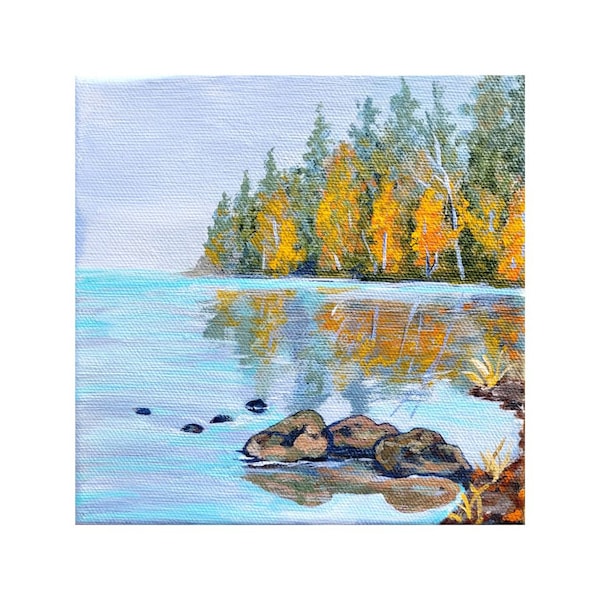 Autumn Landscape Original Acrylic Painting