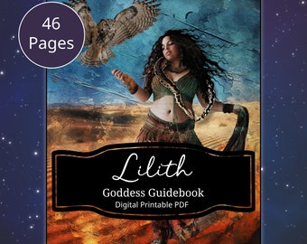 Lilith Goddess Guidebook - Anleitung zum Arbeiten mit Lilith, Buch der Schatten, BOS, Grimoire Seiten, digitaler Download, druckbare PDF, Wicca, Hexe